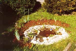 Vogeltränke im selben Sommer